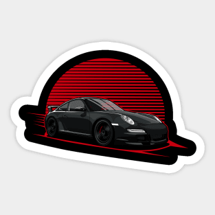 Black 997 car Sticker